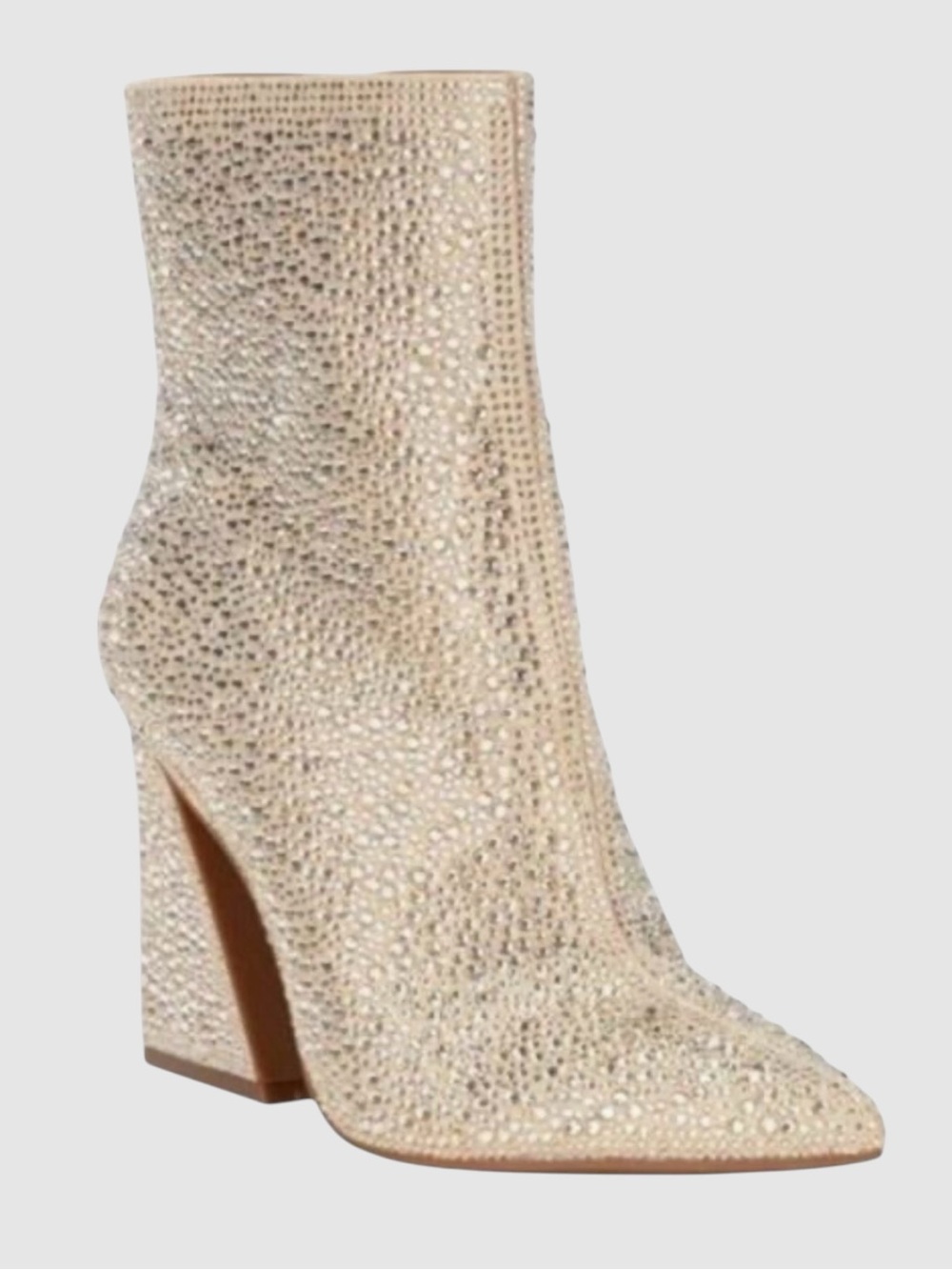 Gianni Bini ZELLER Rhinestones Embellished Block Heel Booties